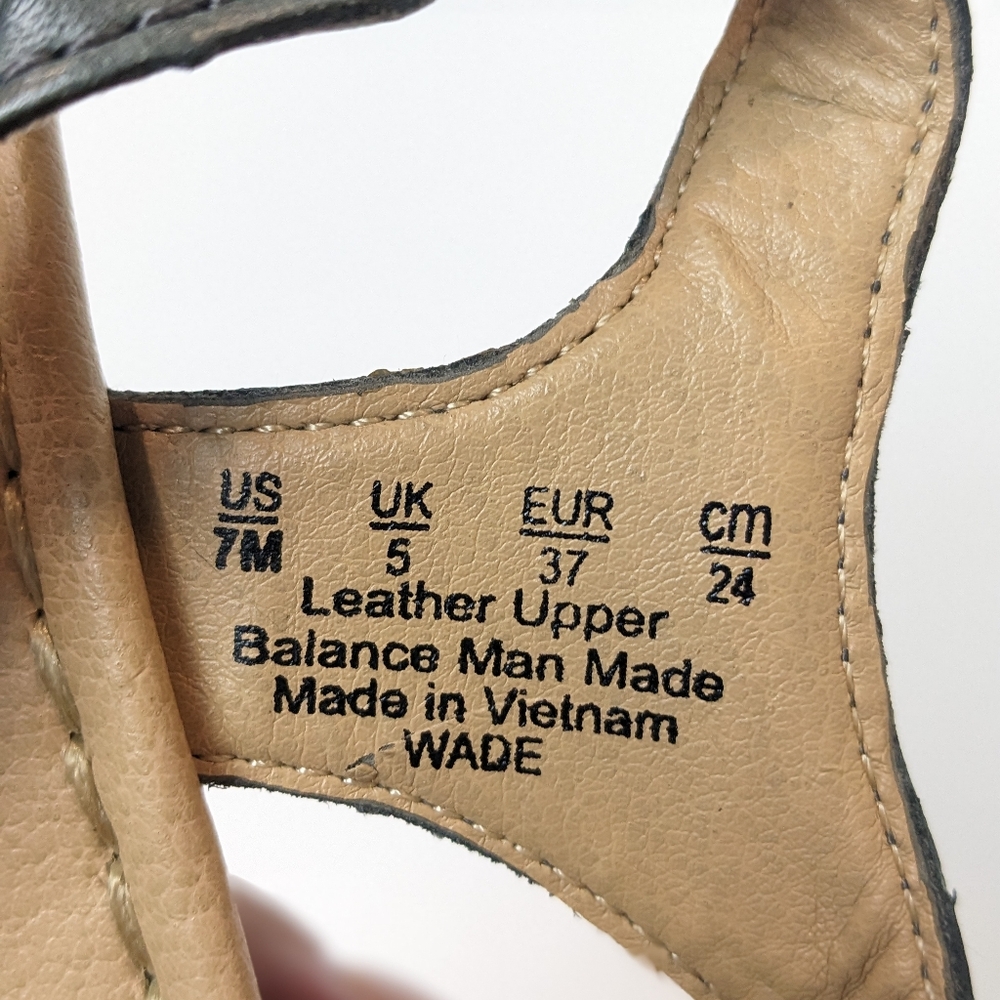 Naturalizer two tone leather sandals - Picture 7 of 16